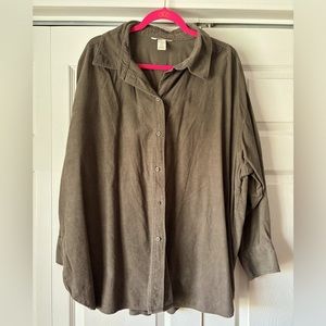✨H&M✨ XL corduroy button-up!